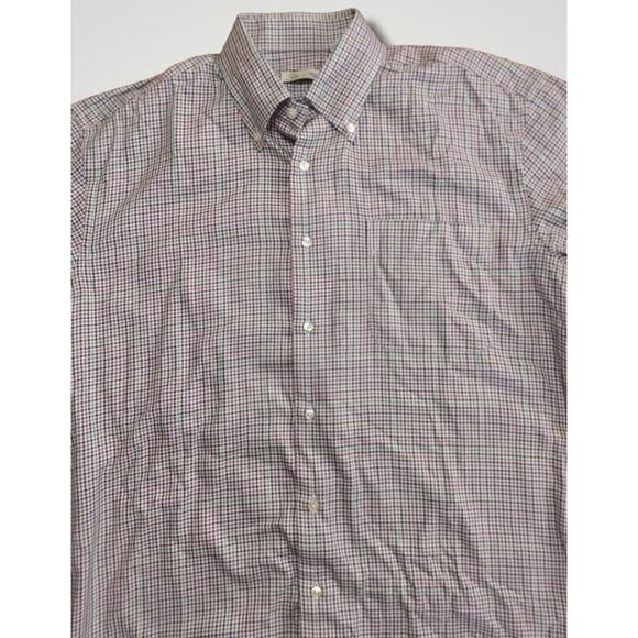 Peter Millar Multicolor Houndstooth Button Down Shirt Size Medium - Picture 4 of 8